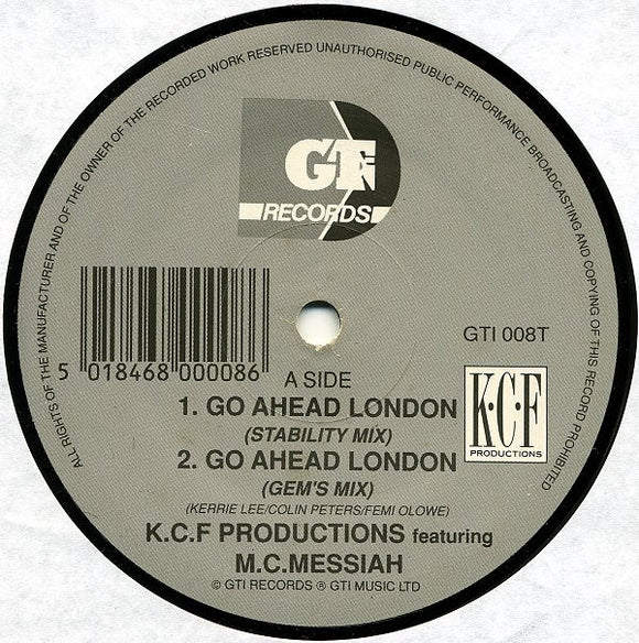 K.C.F Productions* - Go Ahead London / Words 'N' Musik (12