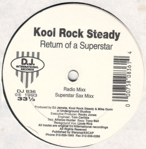 Kool Rock Steady - Return Of A Superstar (12