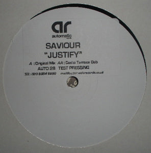 Saviour - Justify (12", Promo)