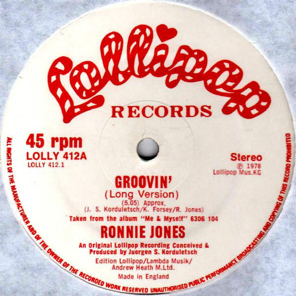 Ronnie Jones - Groovin'  (12")