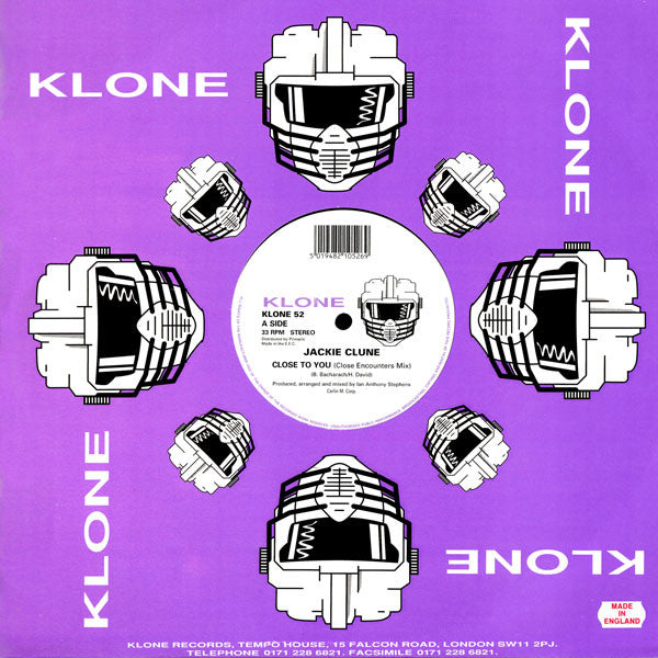 Jackie Clune - Close To You (12")