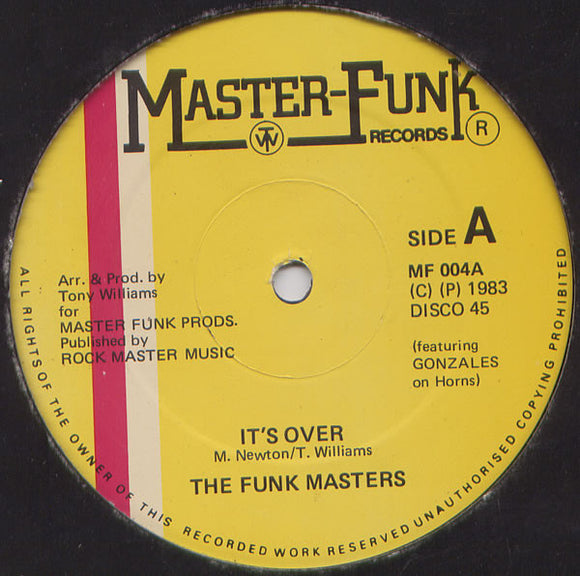 The Funk Masters* - It's Over (12
