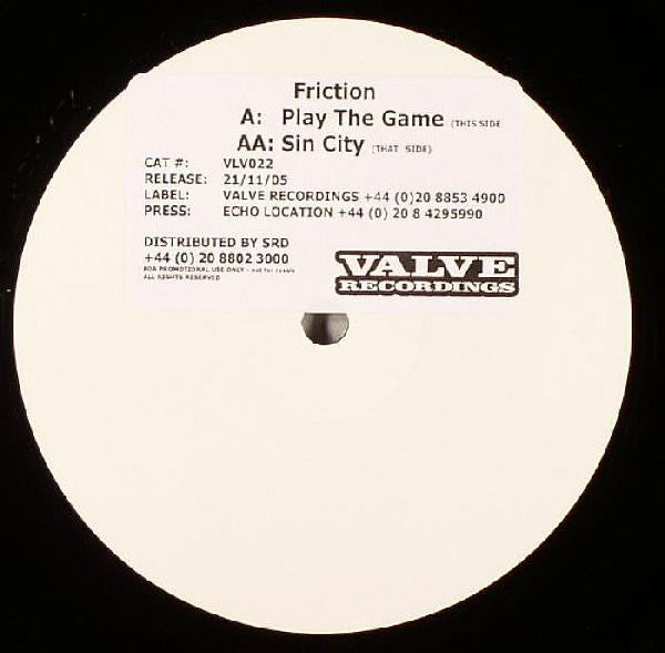 DJ Friction & Logistics - Play The Game / Sin City (12", W/Lbl)