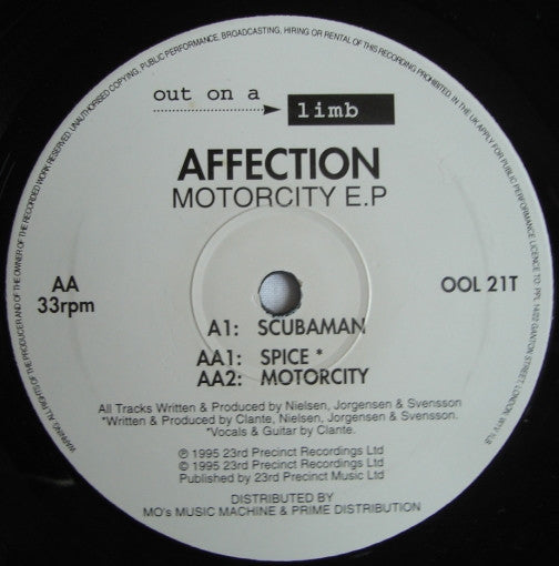 Affection - Motorcity E.P (12