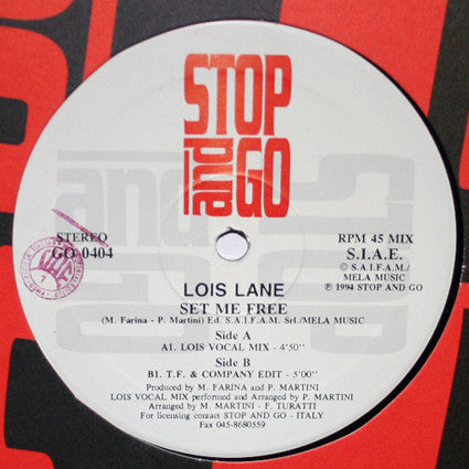 Lois Lane - Set Me Free (12")