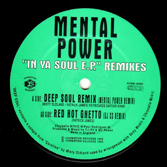 Mental Power - In Ya Soul E.P. (Remixes) (12