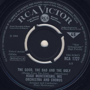 Hugo Montenegro, His Orchestra And Chorus - The Good, The Bad And The Ugly (7", Single)