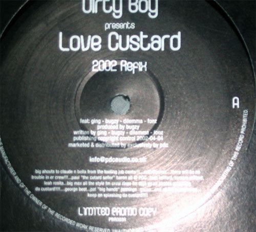 Dirty Boy - Love Custard (2002 Refix) (12
