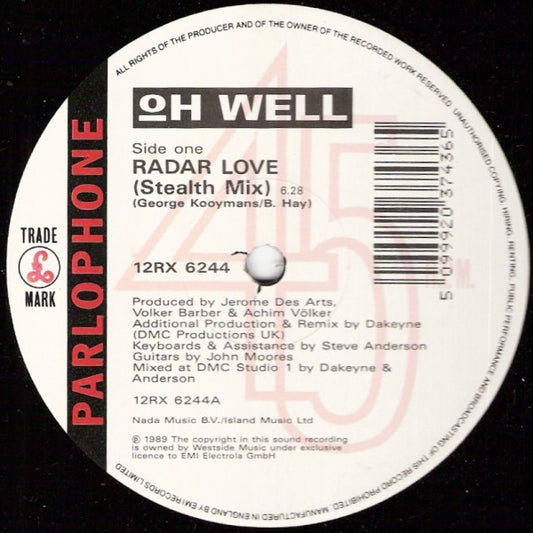 Oh Well - Radar Love (12")