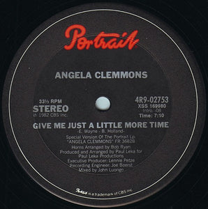 Angela Clemmons - Give Me Just A Little More Time (12")