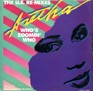 Aretha Franklin - Who's Zoomin' Who (The U.S. Re-Mixes) (12", EP)