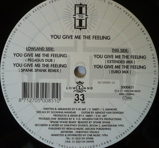 I To I - You Give Me The Feeling (12")
