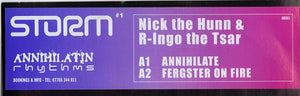 Nick The Hunn* & R-Ingo The Tsar* - Storm #1 (12", W/Lbl)