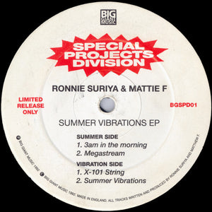 Ronnie Suriya & Mattie F - Summer Vibrations EP (12", EP, Ltd)