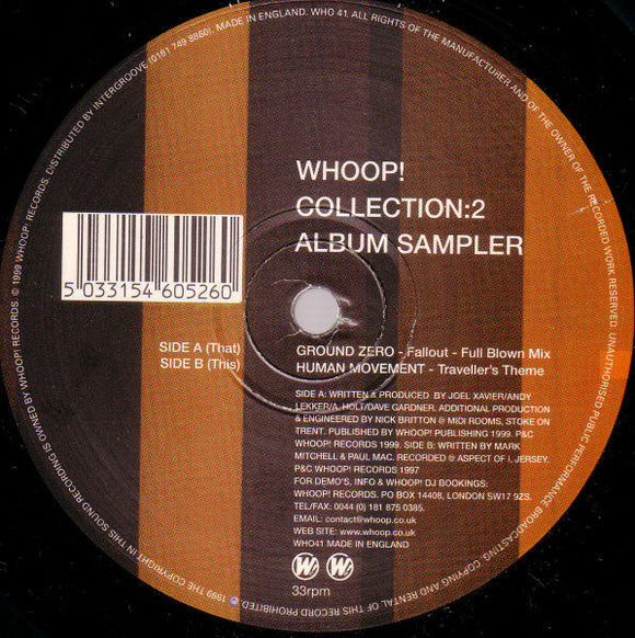 Ground Zero (4) / Human Movement - Whoop Collection:2 Album Sampler (12