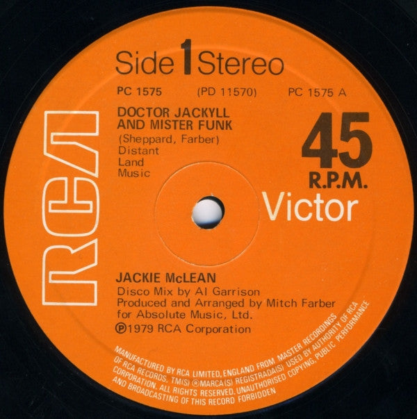 Jackie McLean - Doctor Jackyll And Mister Funk (12", Single)