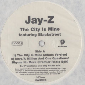 Jay-Z Featuring Blackstreet - The City Is Mine (12", Promo)