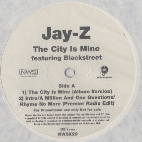 Jay-Z Featuring Blackstreet - The City Is Mine (12