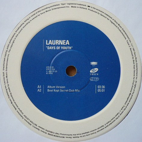Laurnea - Days Of Youth (12", Promo)