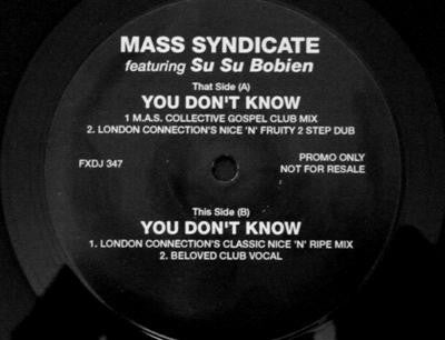Mass Syndicate Feat. Su Su Bobien - You Don't Know (12