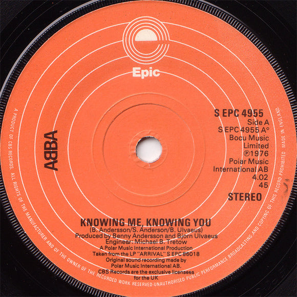 ABBA - Knowing Me, Knowing You (7