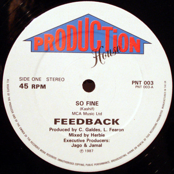 Feedback (2) - So Fine (12")