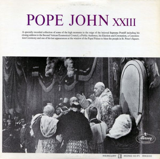 Pope John XXIII - Pope John XXIII (LP, Mono)