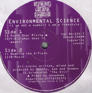 Environmental Science - (I Am Not A Number) I Am Freestyle (2x12")
