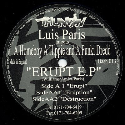Luis Paris Meets A Homeboy A Hippie And A Funki Dredd* - Erupt E.P (12