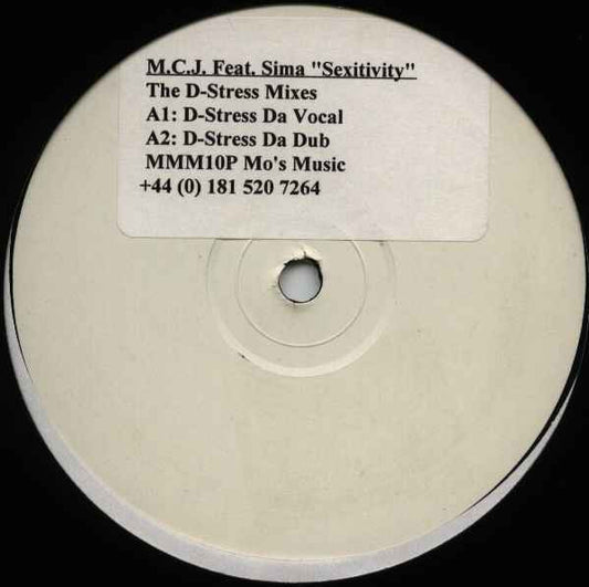 M.C.J. - Sexitivity (The D-Stress Mixes) (12", S/Sided)