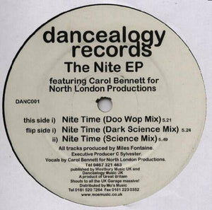 Miles Fontaine Featuring Carol Bennett - The Nite EP (12", EP)