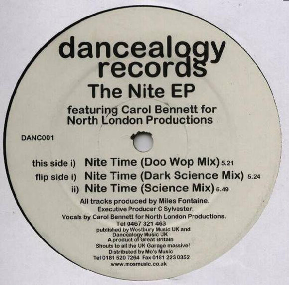 Miles Fontaine Featuring Carol Bennett - The Nite EP (12