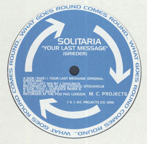 Solitaria - Your Last Message (12")