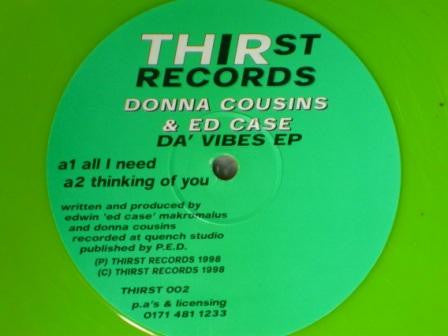 Donna Cousins & Ed Case - Da' Vibes EP (12", EP, Lim)