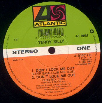 Terry Billy - Don't Lock Me Out (12