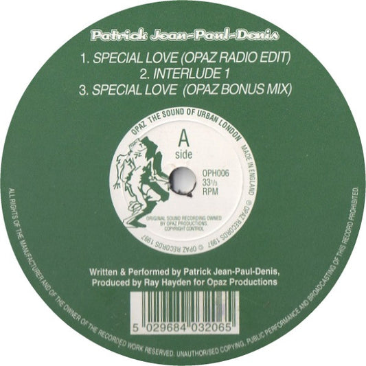 Patrick Jean-Paul-Denis - Special Love (12")