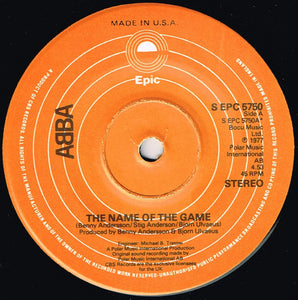 ABBA - The Name Of The Game (7", Single, U.S)
