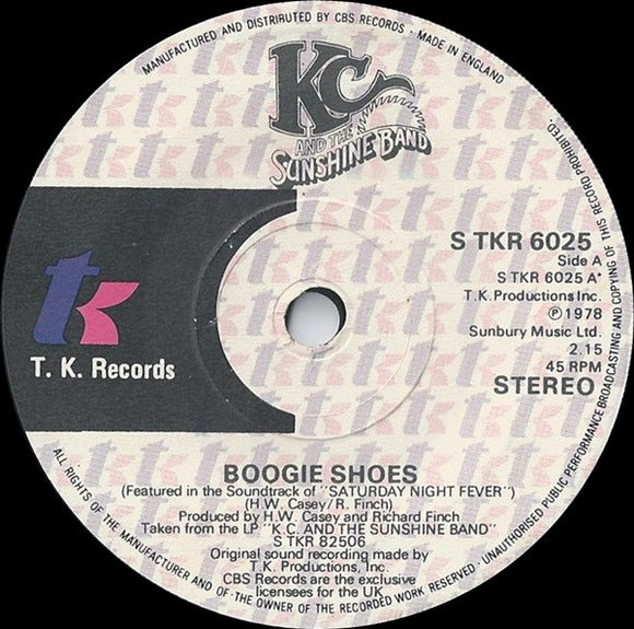 KC And The Sunshine Band* - Boogie Shoes (7