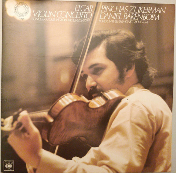 Pinchas Zukerman / Daniel Barenboim / Elgar* - London Philharmonic Orchestra* - Violin Concerto (LP, Gat)