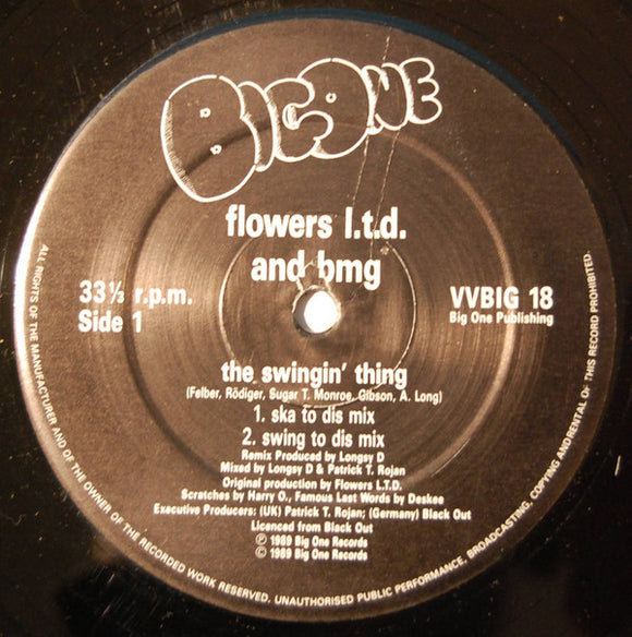 Flowers Ltd. And Bmg - The Swing Thing (12