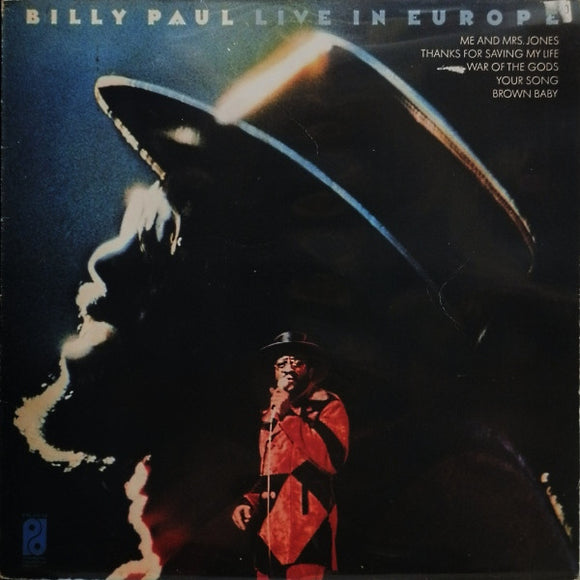 Billy Paul - Live In Europe (LP, Album)