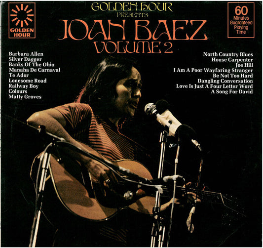 Joan Baez - Golden Hour Presents Joan Baez Volume 2 (LP, Comp)