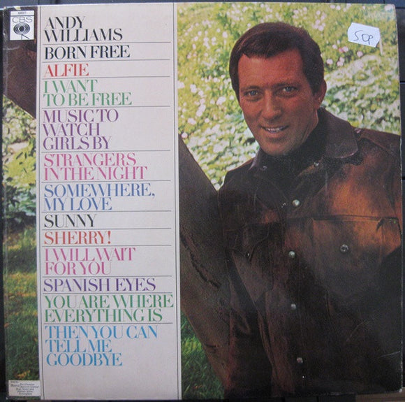 Andy Williams - Born Free (LP, Album, Mono)