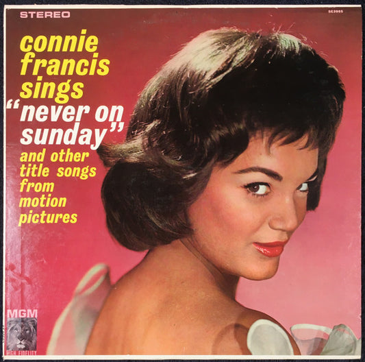 Connie Francis - Sings Never On Sunday And Other Title Songs From Motion Pictures (LP, Album, Club, Cap)