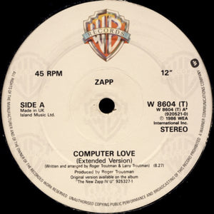 Zapp - Computer Love / It Doesn't Really Matter (12")