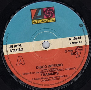 Trammps* - Disco Inferno (7", Single, Alt)