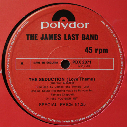The James Last Band - The Seduction / Night Drive (12