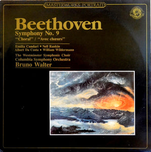 Beethoven*, Bruno Walter, Columbia Symphony Orchestra - Symphony No. 9 In D Minor ("Choral") (LP, RE)