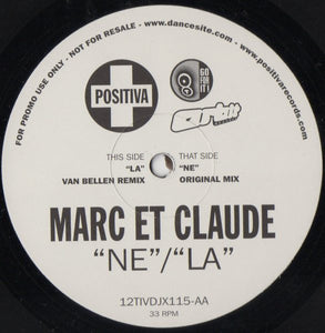 Marc Et Claude - Ne / La (12", Promo)