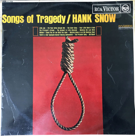 Hank Snow - Songs Of Tragedy (LP, Album, Mono)